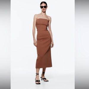 ISO Zara Midi Bustier Dress